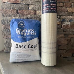 Combo Base Coat y Malla Fibra de Vidrio